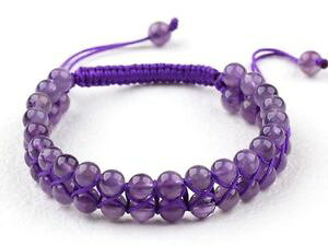 yzuXbg@ANZT?@AWXguXbgTCYamethyst gemstone bracelet adjustable size