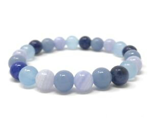 yzuXbg@ANZT?@`Np[r[YuXbgq[ONX^TCYthroat chakra power bead bracelet healing crystal gemstone size choice