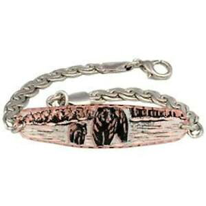 yzuXbg@ANZT?@uXbgnhChWG[`F[solid copper bracelet bear silver plated handmade jewelry chain arthritis relief