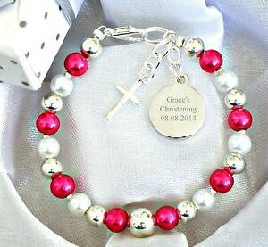 yzuXbg@ANZT?@K[YuXbgengraved girls boys first holy communion baptism christening bracelet in box