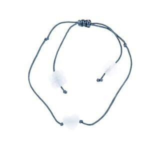 �y���������z�u���X���b�g�@�A�N�Z�T��?�@�~�j�u���X���b�g�q�X�C�n�[�gkanikanmini bracelet white jade heart artisan jewel
