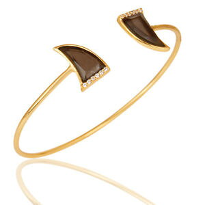 yzuXbg@ANZT?@X[L[gp[YzCgWRI[vuXbg14k gold plated smoky topaz amp; white zircon openable brass bracelet jewelry