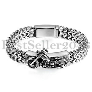 yzuXbg@ANZT?@YI[goCC_[`F[XeXX`[uXbgoCJ[mens heavy motorcycle biker wheat chain stainless steel biker bracelet 866