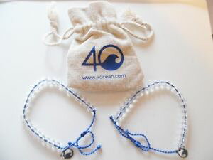 �y���������z�u���X���b�g�@�A�N�Z�T��?�@2 4ocean nwt2 4ocean bracelets limited edition recycled materials signature blue nwt