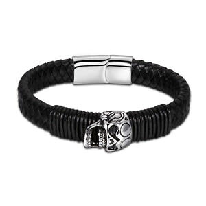 �y���������z�u���X���b�g�@�A�N�Z�T��?�@lkn146fashion bracelet mens skull bracelet explosion lkn146