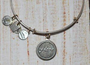 �y���������z�u���X���b�g�@�A�N�Z�T��?�@�A���b�N�X�A�jhope�u���X���b�g2012alex and ani breast cancer hope charm silver bracelet 2012 rare