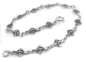 yzuXbg@ANZT?@X^[OVo[ZeBbNTmbgNXNuXbgsterling silver celtic sun knot cross 7 link bracelet