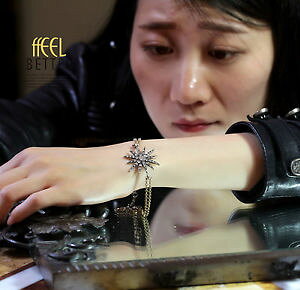 yzuXbg@ANZT?@uXbgS[f}`[`F[Vo[Ghgbracelet golden multi row chain star cobblestone silver end retro ct 3