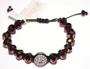 �y���������z�u���X���b�g�@�A�N�Z�T��?�@28�h�����C�V�[�r�[�Y���C���X�g�[���u���X���b�g�h���[�X�g�����O�f�B�X�R�{�[��macys purple beaded rhinestone bracelet adjustable drawstring disco ball 28