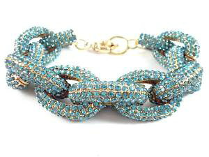 yzuXbg@ANZT?@sparklingpaveNcrew statement bubble braceletsparkling classic pav color crystal link crew statement bubble bracelet qual