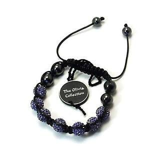 �y���������z�u���X���b�g�@�A�N�Z�T��?�@�w�}�^�C�g���C���b�N�N���X�^���f�B�X�R�{�[���A�W���X�^�u���u���X���b�gtoc treated hematite amp; 7 lilac crystal disco ball adjustable bracelet