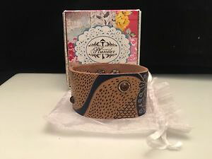 yzuXbg@ANZT?@fUCWG[\[[o[hvgU[JtuXbgplunder design jewelry sawyer bird print leather cuff 7585 bracelet