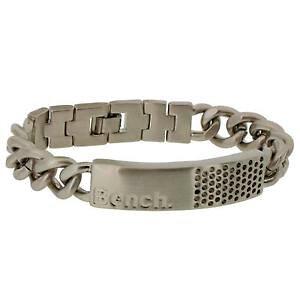 �y���������z�u���X���b�g�@�A�N�Z�T��?�@�x���`�h�`�[�����C�g���Sbench de caballero mate plateado metal pulsera id logo amp; perforadora agujeros