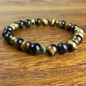 �y���������z�u���X���b�g�@�A�N�Z�T��?�@�^�C�K�[�`�x�b�g�r�[�Y�r�[�Y listingbracelet manwoman beads eye of the tiger natural stonestibet beads