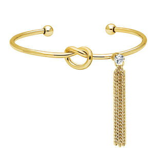 �y���������z�u���X���b�g�@�A�N�Z�T��?�@�t�����W�t�@�b�V�����J�t�u���X���b�gberricle goldtone cz fringe love knot fashion cuff bracelet