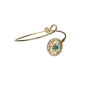 �y���������z�u���X���b�g�@�A�N�Z�T��?�@�^�[�R�C�Y�u���X���b�g���B81stgeneration laiton dor fleur de la vie turquoise simule bracelet brassard