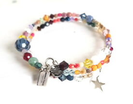 【送料無料】ブレスレット　アクセサリ—　ブレスレットカラフルガラスビーズビーズブレスレットペンダントbracelet filigree colorful glass beads beaded bracelet pendant star