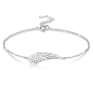 yzuXbg@ANZT?@RAAWFg|h3xbracciale unilaterale con ali in argento sterling 925 per donna x5w1 b4v0