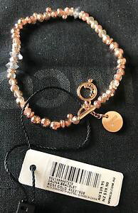 yzuXbg@ANZT?@TEi[YS[hg[uXbghXgb`mimco sauna rose gold tone crystal stretch bracelet authentic rrp 3995