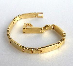 �y���������z�u���X���b�g�@�A�N�Z�T��?�@�t�F�C�V�A�����Skfascia bracciale maglie 20cm lungo 6mm largo 14k placcato oro giallo uk