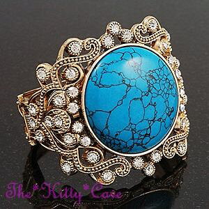 yzuXbg@ANZT?@re[WrNgAXN[^[RCYS[huXbgJtXtXL[NX^vintage victorian scroll turquoise stone gold bracelet cuff w swar