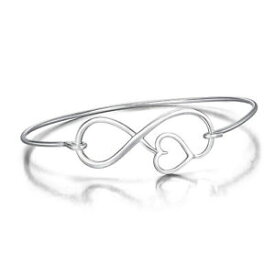 【送料無料】ブレスレット　アクセサリ—　ajustable925スターリングブレスレットajustable 925 sterling silver bracelet chain women infinity knot love heart gift