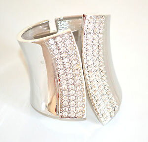 �y���������z�u���X���b�g�@�A�N�Z�T��?�@�u���X���b�g�S�[���h�V���o�[�q���p���|�u���X���[�u�p���Xwomens rigid bracelet gold silver to slave rhinestones crystals pulse through �q���p���|�u�� 50c