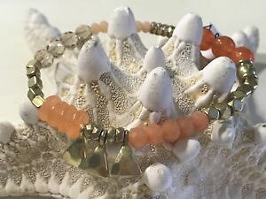 yzuXbg@ANZT?@TZbgXgb`uXbg silpada kamp;r *sunset* krb0111 quartzbrass stretch bracelet