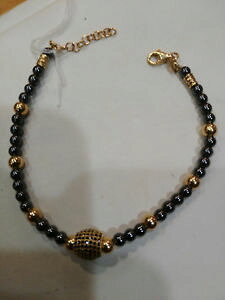 �y���������z�u���X���b�g�@�A�N�Z�T��?�@�{�[��925�V���o�[�u���X���b�gcm21men bracelet with hematite ball and 925 silver, cm21, with warranty