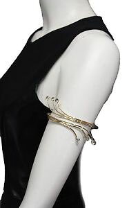 �y���������z�u���X���b�g�@�A�N�Z�T��?�@���^���J�t�n�C�A�[���u���X���b�g�t�@�b�V�������g���V���o�[women gold metal cuff high arm bracelet fashion jewelry wrap around retro silver