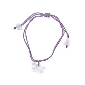 �y���������z�u���X���b�g�@�A�N�Z�T��?�@�o�^�t���C�u���X���b�gkanikanwhite jade butterfly bracelet artisan jewelry