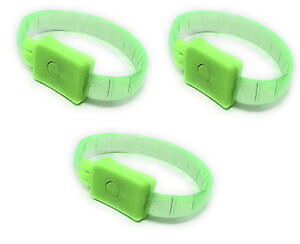 yzuXbg@ANZT?@T[hp[eBuXbg_X3 green led adjustable light up glowing flashing led party bracelet rave dance