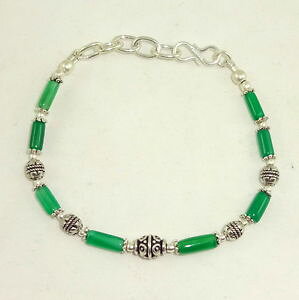 yzuXbg@ANZT?@IjLXr[YuXbgOnatural green onyx gemstone beaded bracelet 8 grams
