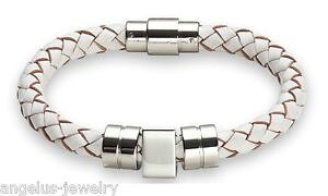 �y���������z�u���X���b�g�@�A�N�Z�T��?�@���U�[�X�g���b�v�X�p�C�N�X�e�����X�X�`�[��alraune, leather strap spike, white, 19 cm, stainless steel