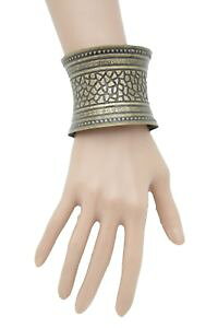 �y���������z�u���X���b�g�@�A�N�Z�T��?�@�A���e�B�[�N�r���e�[�W�S�[���h���^���t�@�b�V�����J�t�u���X���b�gwomen antique vintage gold metal fashion cuff bracelet bulky textured ethnic