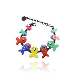 �y���������z�u���X���b�g�@�A�N�Z�T��?�@�s�R��lol bijoux braccialetto piccoli pesci multicolore collezione estate 2018