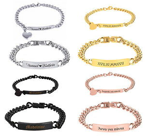 yzuXbg@ANZT?@XeXX`[uXbgNGXgp[gi[uXbgid stainless steel bracelet partner bracelets with engraving on request no 3 in 4 colours