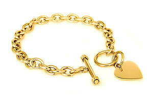 yzuXbg@ANZT?@XeXS[h^OuXbg75stainless steel gold plated engravable heart charm tag bracelet 75
