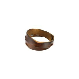【送料無料】ブレスレット　アクセサリ—　ブレスレットブラウンレザーエッジman bracelet brown leather edges crushed