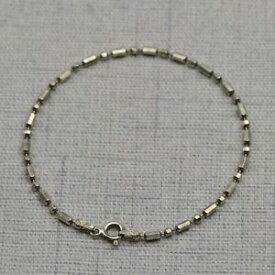 【送料無料】ブレスレット　アクセサリ—　イタリアスターリングシルバーバービーズブレスレットリンクmilor italy sterling silver bar and bead link bracelet 7