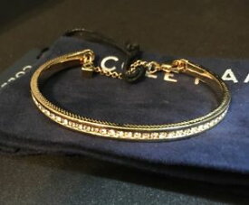【送料無料】ブレスレット　アクセサリ—　ゴールドトーンブレスレットcole haan goldtone crystal bracelet nwt