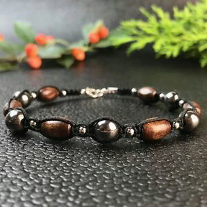 �y���������z�u���X���b�g�@�A�N�Z�T��?�@�u���X���b�g�w�}�^�C�g�E�b�h���^��shamballa macram bracelet manwoman natural stone hematite wood metal
