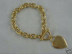 yzuXbg@ANZT?@~^OuXbggold plated 50 mils heart tag 8 bracelet