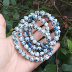 【送料無料】ブレスレット　アクセサリ—　ラウンドビーズパワーブレスレットnatural k2 azurite volcanic stone gemstone round beads power bracelet 8mm aaa