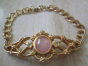 yzuXbg@ANZT?@GC{re[W[YNH[cuXbg{bNXavon vintage**genuine rose quartz bracelet**large 7 12 *** in box*** 1992