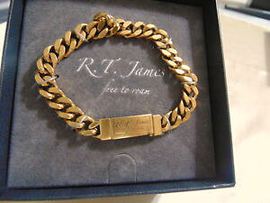 �y���������z�u���X���b�g�@�A�N�Z�T��?�@�W�F�[���X�����N�u���X���b�g listingrt james goldtone link bracelet d604