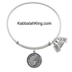 【送料無料】ブレスレット アクセサリ? アメリカマラソンランナーストレッチブレスレットwind amp; fire marathon runner silver charm stretch bracelet made in usa