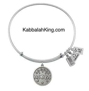 【送料無料】ブレスレット アクセサリ? アメリカサッカーストレッチブレスレットwind amp; fire football mom silver charm stretch bracelet made in usa