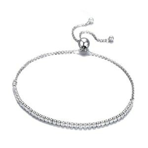 yzuXbg@ANZT?@X^[OVo[uXbguXbgVo[3x925 sterling silver sparkling strand bracelet women bracelet silver jewe b7e1