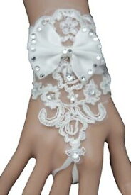 【送料無料】ブレスレット　アクセサリ—　ファッションブレスレットメッシュレースwomen fashion bracelet mesh lace flowers wedding wrist jewelry white bow bling